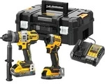 Dewalt DCK2052H1E1T-QW Akku-Kombopack (bl) inkl. Schlagbohrschrauber DCD999,