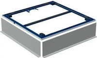Geberit 154.470.00.1, Geberit Installationsrahmen Setaplano 90x90cm, 4 F&uuml;&szlig;e, 1 Stk.