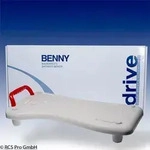 Badewannenbrett Benny mit Haltegriff, wei&szlig;-rot>>>>73 cm - Wei&szlig;