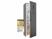 Exquisit Vollraumkühlschrank KS360-V-HE-040D inoxlook-az | Nutzinhalt: 359 L | Ohne