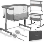 Lionelo Aurora 3in1 - Beistellbett, Babywiege, freistehendes Babybett - mit Matratze,