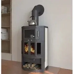 Kaminofen mit Backfach+Herdplatte Victoria Taro 2F, schwarz &ndash; 9,51 kW -...