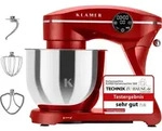 KLAMER K&uuml;chenmaschine 1800W, Knetmaschine mit 6 Liter Edelstahl Sch&uuml;ssel, 10