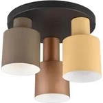 Trio Leuchten LED-Deckenleuchte Agudo E27 schwarz Metall - Braun