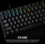 Corsair K70 CORE RGB SOCD Mechanische Gaming-Tastatur &ndash; Schwarz - Schwarz