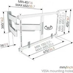 Vogels ELITE TVM 5645 wei&szlig; Schwenkbare TV-Wandhalter 40-77 - Schwarz