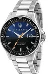 Maserati Herren Uhr SFIDA Analog Edelstahl Armband silber UMAR8853140001 - Silber