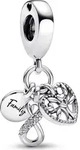 Pandora Charm Anh&auml;nger 792201C01 Family Infinity Triple Silber 925 Moments -...