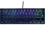 SureFire KingPin X1, 60% klawiatura RGB US, do gry, przewodowa (USB), czarna -