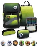 Belmil Premium Smarty Plus Schulra nzen-Set 5-tlg - Black Green - Gr&uuml;n