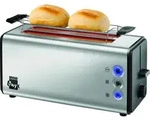 Unold 38915 Doppel-Langschlitztoaster - 4-Scheiben- Toaster, Edelstahl, 4...