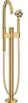 Fertigmontageset AXOR ONE f Einhebel-Wannenm. bodenst bru go optic brushed gold optic