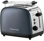 RUSSELL HOBBS Toaster Colours Plus 2 Scheiben 6 Stufen Br&ouml;tchenaufsatz Grau -...