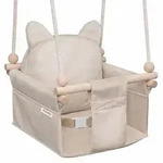 MAMOI Kinderschaukel mit Sicherheitsgurt, h&ouml;henverstellbar 150&ndash;190 cm, Schaukel