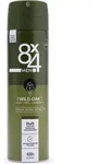 8x4 Deodorant-Spray f&uuml;r M&auml;nner Nr. 8 Wild Oak, 150 ml
