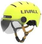 Livall L23 Helm gelb 54-58 cm mit Schutzvisier LED/SOS - Gelb
