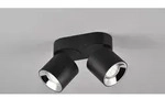 Trio Guayana Deckenleuchte GU10 2-fach Schwarz Matt - Schwarz