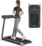 COSTWAY Elektrisches Laufband App-kontrolliert | Bluetooth|3 Modi 12 voreingestellte
