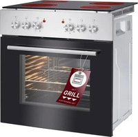 Bomann 779359, Bomann Backofen mit 60cm Glaskeramik-Kochfeld | Einbaubackofen 61L