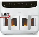 MEDION P20 XXL Hei&szlig;luftfritteuse mit 2 Kammern (8,7 Liter, Airfryer, 2.600 Watt,