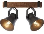 BRILLIANT Decca Spotbalken 2flg schwarz stahl schwarz stahl 85829/46 - Schwarz