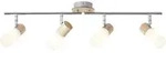BRILLIANT Spotrohr, 4-flammig, drehbar Babsan braun IP20 E14 4 Watt dimmbar g. f.
