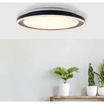 BRILLIANT Pederson schwarze LED Wand- und Deckenleuchte | &Oslash; 45cm | 22W 2300...