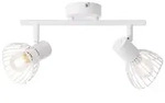 BRILLIANT Lampe Elhi Spotrohr 2flg wei&szlig; | 2x D45, E14, 40W, geeignet f&uuml;r