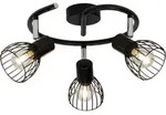BRILLIANT Spotspirale, 3-flammig Blacky schwarz IP20 E14 40 Watt dimmbar g. f.