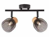 BRILLIANT Lampe Flaka Spotrohr 2flg schwarz matt | 2x QT14, G9, 6W, geeignet...