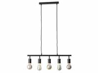 Brilliant Lampe Tiffany Balkenpendel 5flg schwarz matt Metall schwarz 5x A60,...