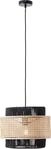 BRILLIANT Arles Pendelleuchte 35cm schwarzmatt/rattan schwarzmatt/rattan 99529/06