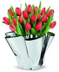 Philippi Margeaux Vase Edelstahlvase von Hand gefaltet ideal f&uuml;r Tulpen Rosen