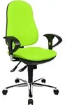 Topstar B&uuml;rostuhl Support &reg;Syncro Deluxe, 8559U G05 apfelgr&uuml;n, chrom Stoff -