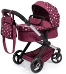 Bayer Design 17023AA Kombi-Puppenwagen Xeo mit Tasche, verstellbarer Griff, wandelbar