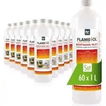 60x 1 L FLAMBIOL&reg; Bioethanol 96,6% Premium f&uuml;r Ethanol-Tischkamin in Flaschen