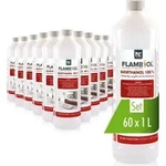 60x 1 L FLAMBIOL&reg; Bioethanol Hochrein 100 % in Flaschen f&uuml;r Edelstahl-Tisch-Kamine