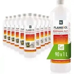 90x 1 L FLAMBIOL&reg; Bioethanol 96,6% Premium f&uuml;r Ethanol-Tischkamin in Flaschen