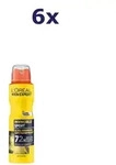 6x L'Or&eacute;al Men Anti-Transpirant Deo-Spray Invincible Sport 150 ml