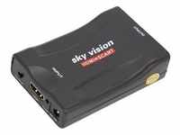sky vision HDMI auf SCART Konverter, 1080p, 60Hz, PS4, PS3, Xbox, schwarz
