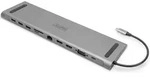 Digitus 11-Port USB-C Dock, grey, 2x HDMI, VGA, Kabelgebunden, USB 3.2 Gen 1 (3.1 Gen