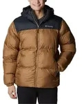 Columbia Herren Winterjacke Klassisch mit Kapuze in Braun und Dunkelblau -