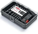 Batterie-Organizer mit Batterietester 85 St&uuml;ck - Schwarz