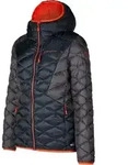 Pinnacle Down Jkt W, Black/Cherry Tomato, XS, Ski Mountaineering, Apparel, Top, Woman