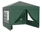 Wiltec Pavillon 3 x 3 m in Gr&uuml;n mit UV-Schutz 50+, Gartenpavillon mit abnehmbaren