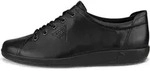 Ecco SOFT 2.0 Damenschuhe - bequeme Schn&uuml;r- Halbschuhe schwarz Freizeit NEU -