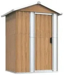 vidaXL Gartenhaus Braun 126x97,5x177 cm Verzinkter Stahl - Braun