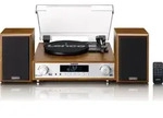 Lenco MC-160WD HiFi-Stereoanlage mit Plattenspieler DAB+/FM Bluetooth 5.0 Holz -