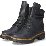 Rieker Winterstiefeletten Damen Kunstleder Blau Gr&ouml;&szlig;e: 43 - Blau - 43