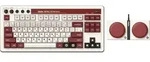 8BitDo Retro Mechanische Tastatur (Fami Edition) Dual Super Buttons - UK - Wei&szlig;/Rot